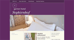 Desktop Screenshot of landhaus-sophienhof.de