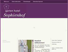 Tablet Screenshot of landhaus-sophienhof.de